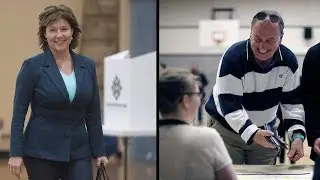 Christy Clark and Andrew Weaver cast ballots in B.C. election