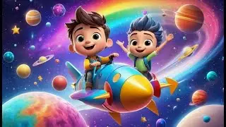 Ricky Rocket Zooms and Turns | Exciting Space Adventure Song for Kids | Toddler Rocket Rhyme
