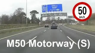 Dash Cam Ireland  - M50 Motorway from Tallaght to Stillorgan, Dublin