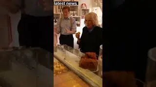 king Charles sample drink and macarons during Yorkshire visit #viral #shorts #kingcharles