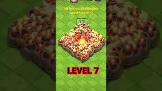 All Level wall breaker transformation / coc wallbreakers level 1 to max level # coc (clashofclans)
