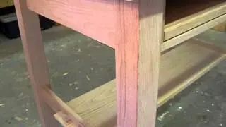 Oak Stickley style computer desk