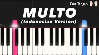 MULTO (Indonesian Version) - BBIBEEB (Cover) | Tutorial Piano Pemula