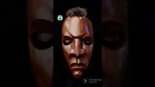wooden tribal mask and status #woodartist #diy #craft #woodart #woodcarving #woodcrafting#decor