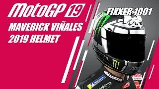 Motogp 19 Helmet Editor - Maverick Vi&ntilde;ales 2019