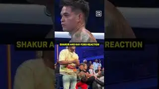 Shakur Stevenson and Ray Ford's reaction to Zaquin Moses knockdown 👏 #shorts