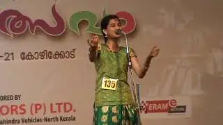 Keerthana Ravi performing Champuprabhashanam for which she got lst Prize in Kalolsavam2015@Calicut.