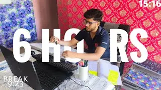 📚 Study With Me LIVE | 6 H Pomodoro Timer ⏳ Deep Focus | rain Music