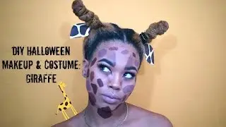 DIY HALLOWEEN MAKEUP & COSTUME: Giraffe !!!