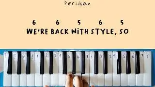 Alvin and The Chipmunks Theme Song pianika cover + not angka