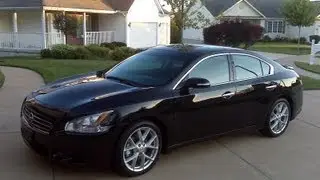 2009 Nissan Maxima Review, Walk Around, Start Up & Rev, Test Drive