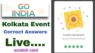 Go India Kolkata event live scratch card and Answers. Kolkata event Questions and answers live...