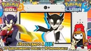 Reclutando a AZA ¡70 Supercombates Dobles y 90 Individuales del Árbol! - Pokémon Sol y Luna
