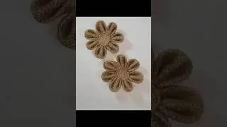 jute flower making /How to Make Jute Flower | DIY Rope Flower | Craft #viral #viralvideo