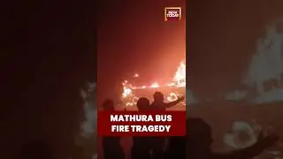 Multiple Buses Catch Fire on Delhi&ndash;Agra Expressway Near #mathura