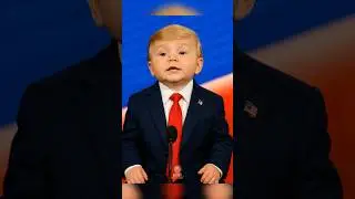 Baby Trump vs Tough Guy 👶🏼 #funny #trump #baby