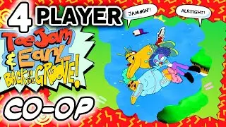 Toejam & Earl Back In The Groove 4 player co-op