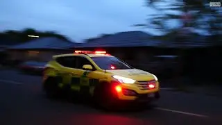 St John Responding to car versus pole