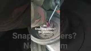 no snap ring pliers cheat wheel bearing replacement