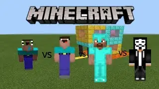 noob vs semi noob vs pro vs hacker | minecraft pe