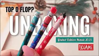 🎄NOVIT&Agrave; LEGAMI - PENNE di NATALE LIMITED EDITION 2025 🎅🏻 #stationery #legami #unboxing #cancelleria