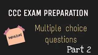 CCC MCQ Questions // Part - 2 // Digital World with Dishu //  #ccc #cccmcq #mcqquestionandanswers