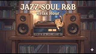 Retro Bookshelf Jazz 📚🎛️🐾 | Smooth Lofi Jazz for Focus, Work & Study (6 Hours)