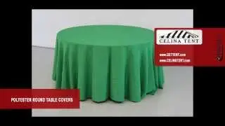 Polyester Round Table Covers / Linen / Throws
