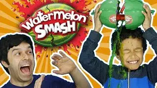 EXPLODING WATERMELON SMASH Game 🍉 with NEON Water Challenge!!! ✳ TottyChoCho