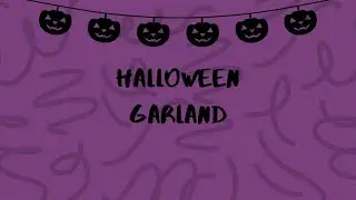 Putting Together the Garland- Halloween Workshop Tutorial