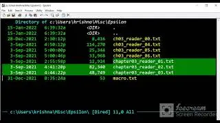 Epsilon   File name renaming