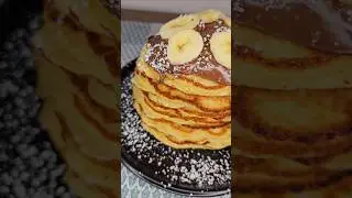 The Perfect Fluffy Banana Pancakes ​#bananapancakes #easyrecipe #breakfast #shorts