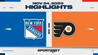 NHL Highlights | Rangers vs. Flyers - November 24, 2023