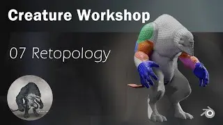Blender Creature Workshop PART 07 RETOPOLOGY [DEUTSCH]