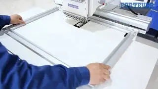 How to install the table and aluminum frame on FORTEVER single head embroidery machine？