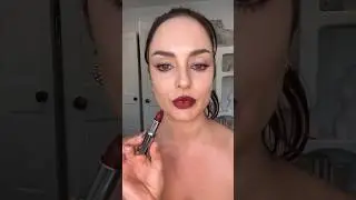 Бордовые губы 👄 #трендыкрасоты #макияж #яркиегубы