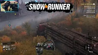 SNOWRUNNER - Timber for the Locals { Deliver LONG LOGS } - Logitech G29 + Shifter / MICHIGAN, USA