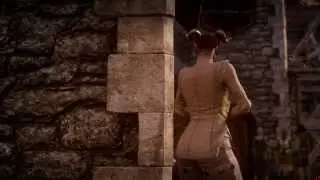 Dragon Age: Inquisition. Iron Bull and Adaar repeatabled kiss.