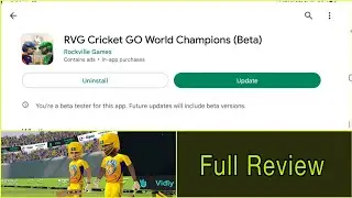 Rvg Cricket Game New Update Launch Full Review | Rvg Cricket Game New Update Gameplay | Full Review
