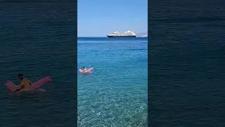 Kitroplatia beach | AZAMARA cruise ship in Agios Nikolaos | CRETE |  Greece