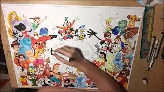 Disney Characters Drawing