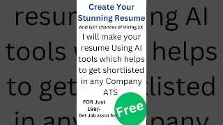 ATS Resume Upgrade for ₹199 | Job Assistance #Shorts