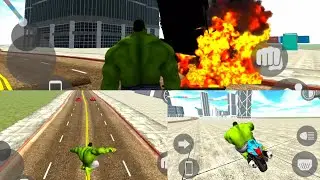 HULK WITH INDIAN BIKES DRIVING 3D 🔥