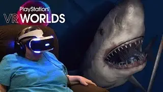 Реакция бабушки на PlayStation VR Worlds &mdash; Ocean Descent PSVR | HTM3