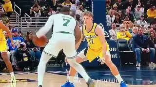 Jaylen Brown Playing with the Defender