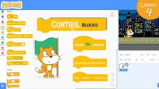 scratch [control blocks] lesson 4 #programming #scratch #tutorial #برمجة #سكراتش #cartoon
