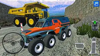 8x8 Wheel Driving - Quarry Parking Simulator - Android Gameplay