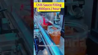 Chili sauce filling machine automatic food sauce filling line high speed #sauce #fillingmachine