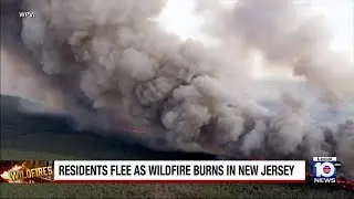 Massive wildfire tears through Ocean County, New Jersey