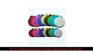 100Pcs Personalized Circle Dog Cat ID Tags Customized Cat Puppy Name Phone Pet ID Tags Dog Cat Pet